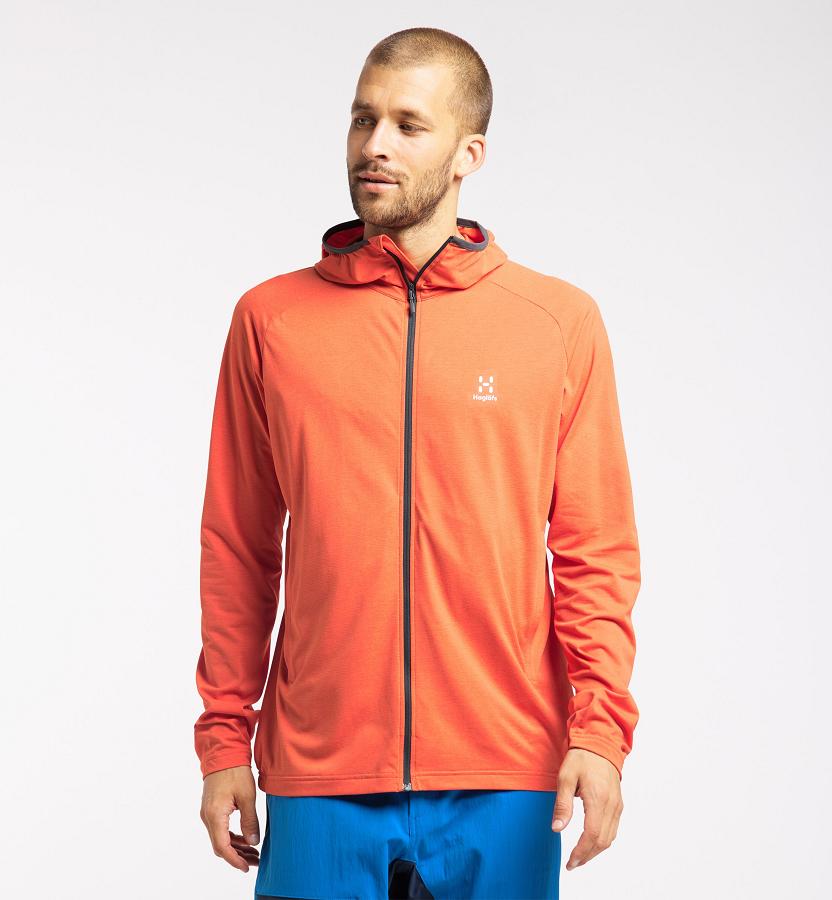 Haglöfs Mens Frost Mid Layer Red New Zealand 34975KPYA